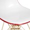 LeisureMod Cresco Molded 2-Tone Eiffel Side Chair with Gold Base